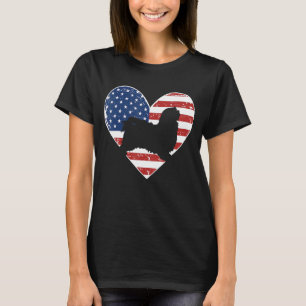 Vintage amerikanische Flagge 4. Juli Havanna Vater T-Shirt