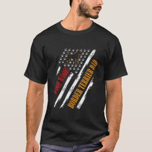 Vintage amerikanische Flagge American Woof Woof Wo T-Shirt
