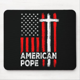 Vintage amerikanische Flagge amerikanische Katholi Mousepad