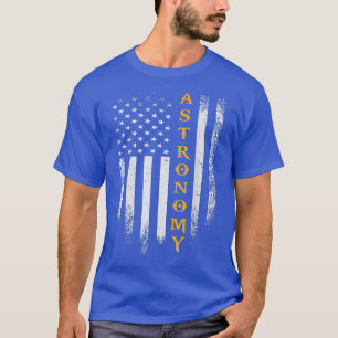 Vintage-Amerikanische-Flagge-Astronomie-Weltraum-W T-Shirt