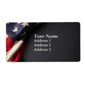 Vintage amerikanische Flagge auf der Tafel