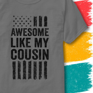 Vintage Amerikanische Flagge Awesome wie mein Cous T-Shirt