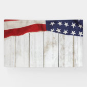 Vintage amerikanische Flagge Banner (Horizontal)