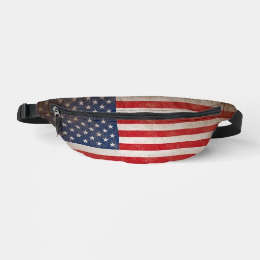 Vintage amerikanische Flagge Bauchtasche (Vorderseite)