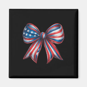 Vintage-Amerikanische-Flagge-Bogen 4. Juli Patriot Magnet