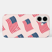 Vintage amerikanische Flagge Case-Mate iPhone Hülle (Rückseite (Horizontal))