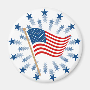 Vintage-amerikanische Flagge Clip-Art Magnet