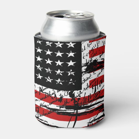 Vintage amerikanische Flagge Dosenkühler (Kanne Vorderseite)