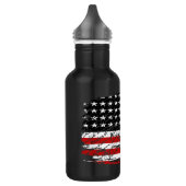 Vintage amerikanische Flagge Edelstahlflasche (Links)
