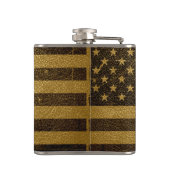 Vintage amerikanische Flagge Flachmann (Rückseite)