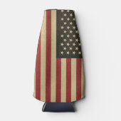 Vintage amerikanische Flagge Flaschenkühler (Vorderseite)