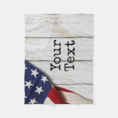 Vintage amerikanische Flagge Fleecedecke (Vorderseite)
