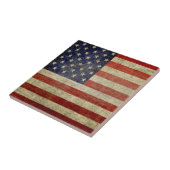 Vintage amerikanische Flagge Fliese (Seite)