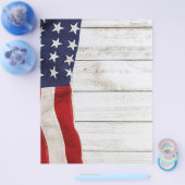 Vintage amerikanische Flagge Flyer (Einzeln)