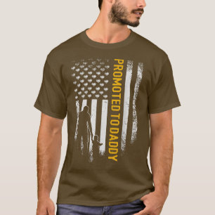 Vintage amerikanische Flagge für Daddy Funny Fath T-Shirt