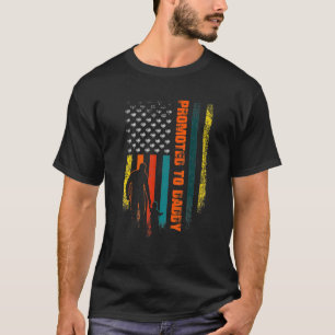 Vintage amerikanische Flagge für Papa Vaters T-Shirt