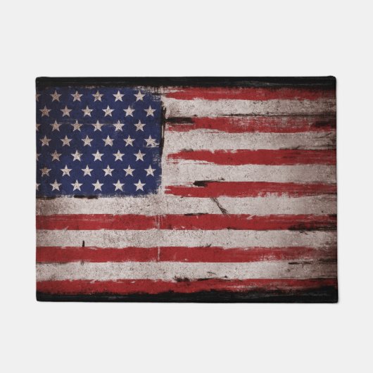 Vintage amerikanische Flagge Fußmatte (Vorderseite)