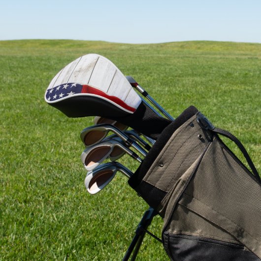 Vintage amerikanische Flagge Golf Headcover (In SItu)