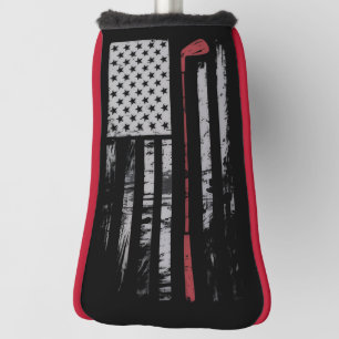 Vintage-Amerikanische-Flagge-Golfschläger-Geschenk Golf Headcover
