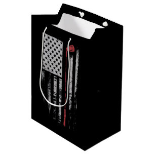 Vintage-Amerikanische-Flagge-Golfschläger-Geschenk Mittlere Geschenktüte