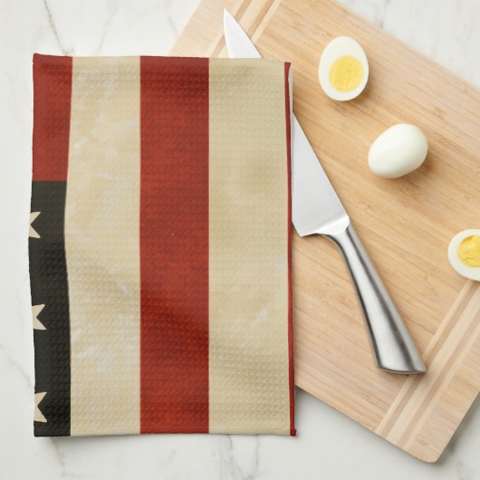 Vintage amerikanische Flagge Handtuch (Viertel Falte)