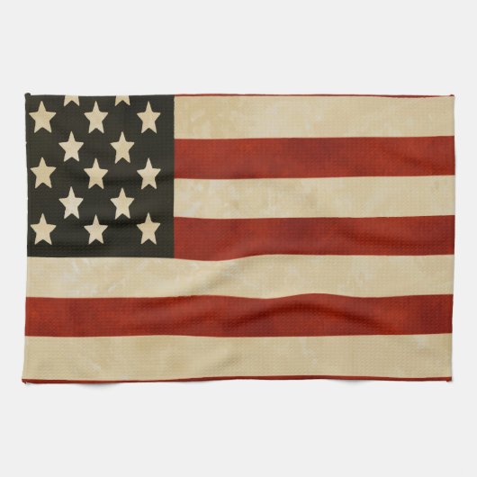 Vintage amerikanische Flagge Handtuch (Horizontal)
