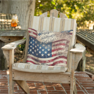 Vintage amerikanische Flagge Kissen