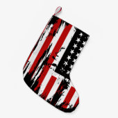 Vintage amerikanische Flagge Kleiner Weihnachtsstrumpf (Vorderansicht (hängend))