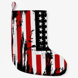 Vintage amerikanische Flagge Kleiner Weihnachtsstrumpf