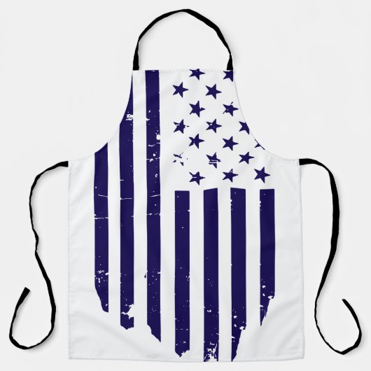 Vintage amerikanische Flagge Küche Schürze (Vorderseite)
