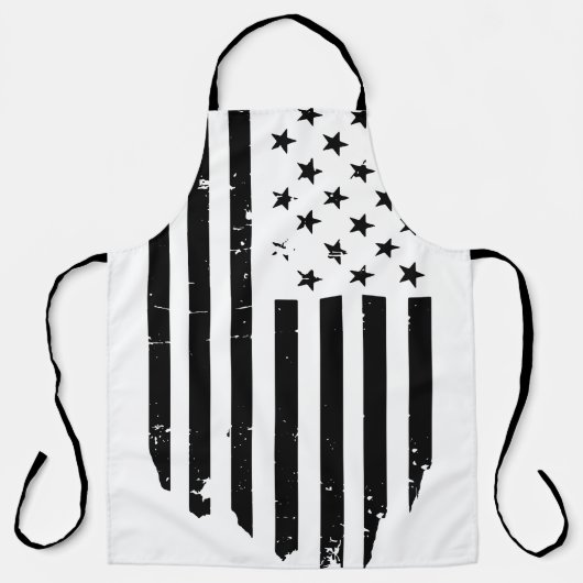Vintage amerikanische Flagge Küche Schürze (Vorderseite)