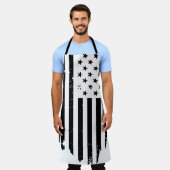 Vintage amerikanische Flagge Küche Schürze (Getragen)