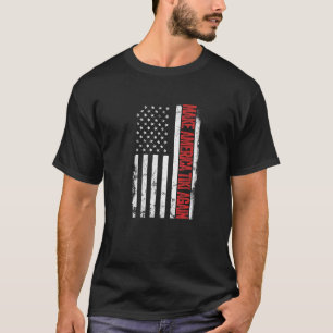 Vintage amerikanische Flagge macht Amerika wieder T-Shirt