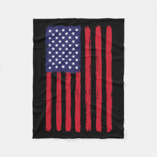 Vintage Amerikanische Flagge Memorial Day Veterane Fleecedecke