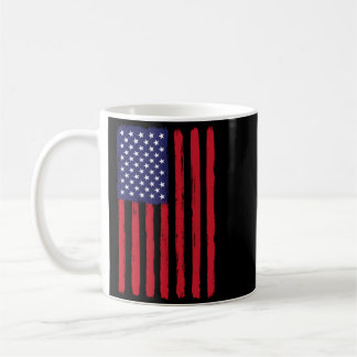Vintage Amerikanische Flagge Memorial Day Veterane Kaffeetasse