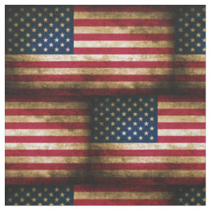 Vintage Amerikanische Flagge mit distressed-Effekt Stoff