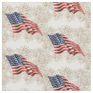 Vintage amerikanische Flagge mit Stoff