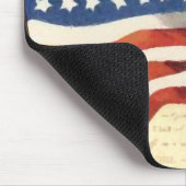 Vintage amerikanische Flagge Mousepad (Ecke)