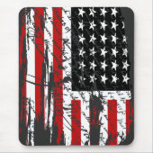 Vintage amerikanische Flagge Mousepad (Vorne)