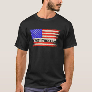 Vintage amerikanische Flagge Sanitäter patriotisch T-Shirt