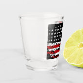 Vintage amerikanische Flagge Schnapsglas (Links)