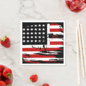 Vintage amerikanische Flagge Serviette (Beispiel)