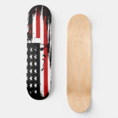 Vintage amerikanische Flagge Skateboard (Vorderseite)