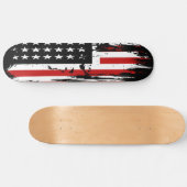 Vintage amerikanische Flagge Skateboard (Horizontal)