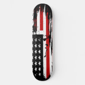 Vintage amerikanische Flagge Skateboard (Vorderseite)