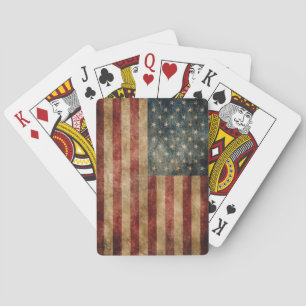 Vintage amerikanische Flagge Spielkarten