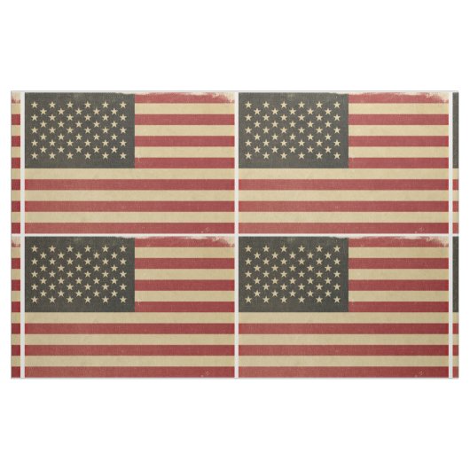 Vintage amerikanische Flagge Stoff (Yard (91,4 cm))