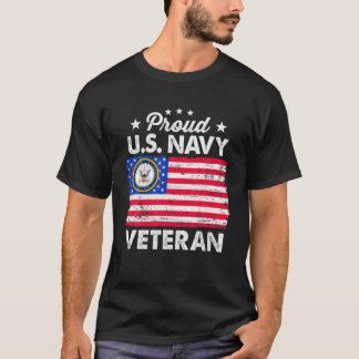 Vintage amerikanische Flagge stolz auf die USA Na  T-Shirt