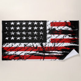 Vintage amerikanische Flagge Strandtuch