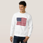 Vintage amerikanische Flagge Sweatshirt (Vorne ganz)